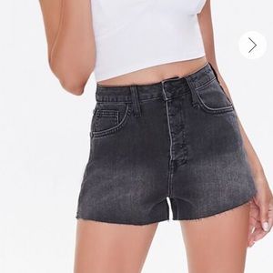Forever 21 high-waisted retro denim shorts